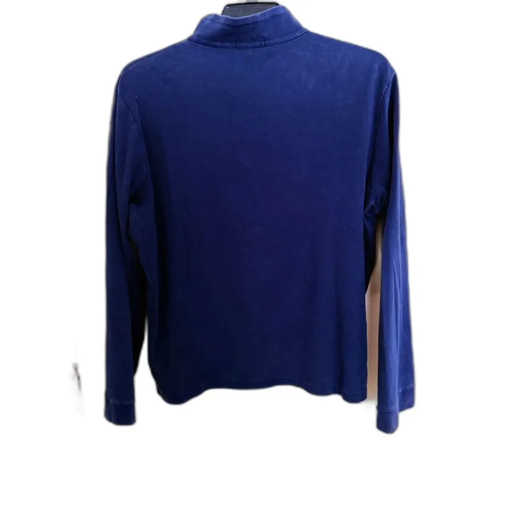 Polo Ralph Lauren Men’s XL Navy Blue‎ 1/4 Zip Pullover - 100% Pima Cotton